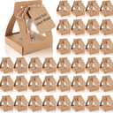 WANGDEFA 100 Pack Shot Glass Box Shot Glass Favor Bags for Wedding Bachelorette Bridal Shower Can Hold 2oz Shot Glass (Shot Glass Not Included) (100)