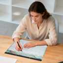 2 x Desk Calendar 2026 Large 17" x 12"- Jan 2026 to June 2027, Marble Design 18 Months Monthly Calendar, PP Cover Wall Calendar 2026 for Office, Classroom & Home