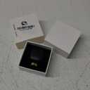 Smart Ring, Fitness Tracking Smart Ring with Charging Case, IPX8 Health Rings for Women and Men for Monitoring Remote Care (9#) (Gold)