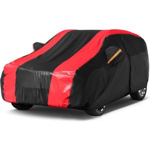 6-Layer Car Cover Waterproof All Weather for Automobiles,Universal Fit for SUV,Outdoor Full Cover Rain Sun UV Protection with Zipper Cotton,Fit SUV Jeep-Length (184" to 190")