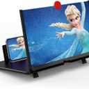 18 Inch Screen Magnifier for Cell Phone  3D HD Magnifing Screen Enlarger Projector for Movies Videos and Gaming  Foldable Phone Stand Holder with Screen AmplifierCompatible with All Smartphones