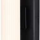 Agate Beach LED Vanity Light, 35-Inch Black Finish with Glossy White Shade, Damp Rated Modern Wall Lighting for Bathroom and Powder Room