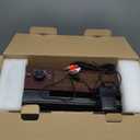 Vinyl Record Player Turntable with Built-in Bluetooth Receiver & 2 Stereo Speakers, 3 Speed 3 Size Portable Retro Record Player for Entertainment and Home Decoration (Brown)