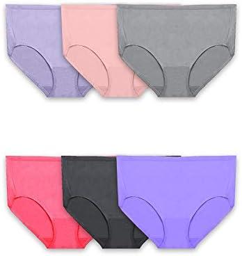 Fruit of the Loom Women's Plus Size Underwear Briefs, Fit for Me, Designed to Fit Your Curves, Size 5X
