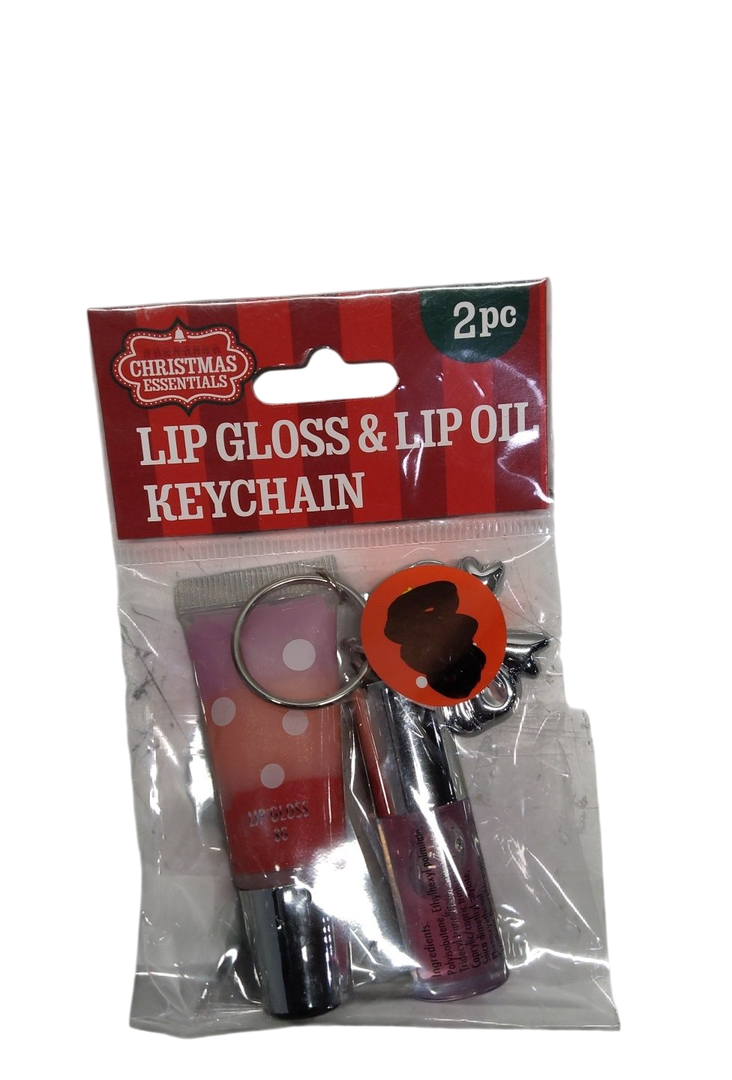 3 x Lip Gloss & Lip Oil Keychain 3PK