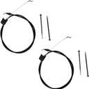 Diskary 582991501 Lawn Mower Throttle Cable, 158152 Engine Zone Control Cable Compatible with Craftsman Husqvarna Poulan Pro Sears Weed Eater Walk-Behind 198462 Zone Control Cable (2, 158152)