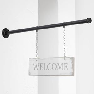 Zonon 36 '' Hanging Sign Bracket with Adjustable Rings Street Holder Hanger Metal Wall Bracket with Mounting Hardware for Bussiness Shop Home Office Classroom Outdoor - No Sign