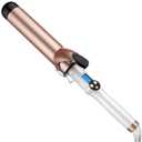 Hoson 1 3/4 Inch Curling Iron Large Barrel, 1.75 Long Barrel Curling Wand Dual Voltage, Ceramic Tourmaline Coating with LCD Display, Glove Include