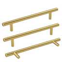 Haidms 20 Pack Gold Cabinet Handles 5 Inch Hole Center Drawer Pulls Stainless Steel Cabinet Hardware for Kitchen and Bathroom