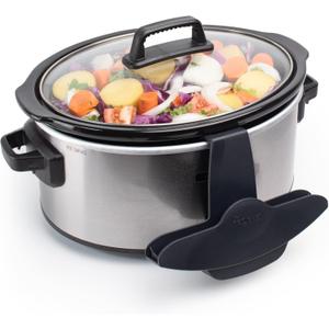 Slow Cooker Lid Holder | Fits Most Slow Cookers | Keeps Countertops Clean | Crock Pot Kitchen Pot Organizer | Works With Most Crocks (1 Pack)