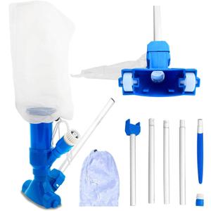 SWIMLINE HYDROTOOLS Venturi Pool Jet Vacuum  Compact Cleaner for Inflatable & Above Ground Units, Hot Tubs & Spas, Hose-Connected, Dark Blue, Small