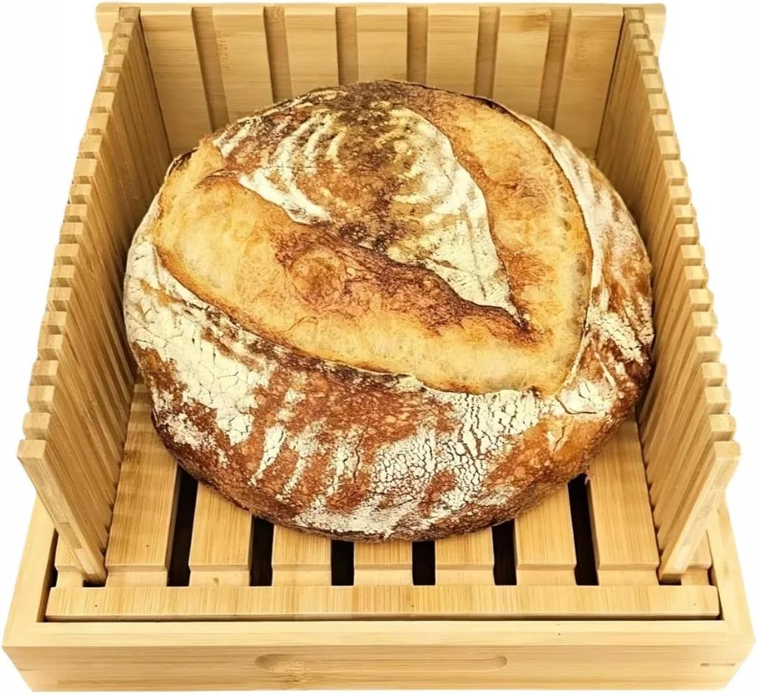 Bread Slicer for Sourdough Rounds & Homemade Bread, 10.5 Adjustable Large Wide Capacity, Perfect for Artisan Loaves, Durable & Easy to Use  The Ideal Gift for Baking Enthusiasts