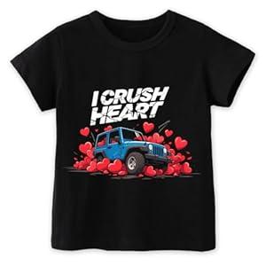Girls Valentines Day Shirt Toddler Boys Valentine's Shirts for Kids, 2-22T, Short-Sleeve, Love Graphic
(3-4T, Be Mine)