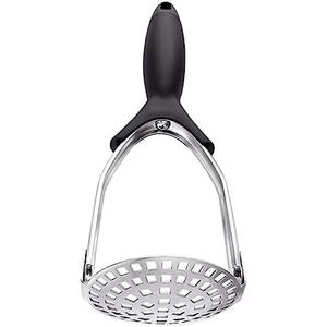 Manual Potato Masher Sweet Potato Crusher Vegetables and Fruits Kitchen Tool for Quick Food Preparation Silver