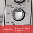 BLACK+DECKER 4-Slice Toaster Oven with Natural Convection, Stainless Steel, TO1760SS (TO1760SST-1)