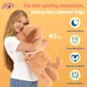 PEACH CAT 25.6 inch 5 lbs Golden Retriever Dog Weighted Stuffed Animals Large Weighted Plush Soft Puppy Plushies Toys Gifts for Kids Adults