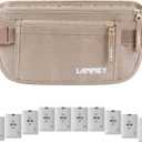 Money Belt for Travel Women and Men Slim Hidden Travel Wallet with RFID Blocking