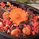 Fragrance Potpourri Bag Home Dcor | Floral Petals Vase & Bowl Filler Decoration (Orange)
