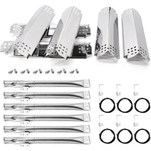 Grill Replacement Parts for Nexgrill 6 Burner 720-0898, 730-0898, 720-0898A, 720-0896CA, Grill Burner Tubes, Heat Plates, Igniters for Nexgrill