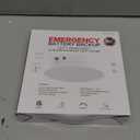 ZAGO 7 Inch Flush LED Lights with Emergency Battery Backup, Wafer Round Disk Light Emergency Kit, Edgelit, 120-277V, Dimmable, 15W, 920LM, 5CCT Selectable, ETL/Wet Rated, Black