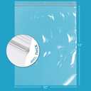 10" x 13" Heavy-Duty Zip Bags - 100 Count - Clear Plastic Reclosable Zipper Baggies, 4 Mil Thick Freezer Storage Poly Bags for Packaging Food, Clothing, Tools & Sharp Objects.