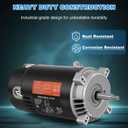 UST1072 Pool Pump Motor - Swimming Pool Pump Motor, 3450 RPM, 3/4HP, 230V | 56J Frame, 303 Stainless Steel Shaft, Replacement Motor for Outdoor/Indoor Swimming Pool