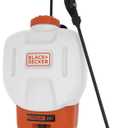 BLACK+DECKER Battery Powered 4-Gallon Backpack Sprayer, Battery and Charger Included