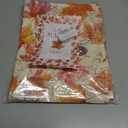 Softalker Fall Placemats Set of 4, 12 x 18 Inch, Printed Thanksgiving Maple Leaf Linen Table Mats, Seasonal Autumn Holiday Table Decorations for Kitchen, Dining, Party Decor