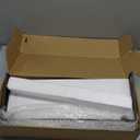 Forbena White Floating Shelves for Bathroom Organizer Over Toilet, Bathroom Shelves Wall Mounted with Towel Rack, Corner Wall Shelf for Bedroom Decor Kitchen Storage (White-Dark Grey, Set of 2)