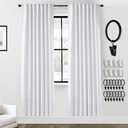 PANELSBURG Room Divider Curtains for Room Seperation,78 Inch Door Curtain Cover Sound Proof Soundproof Noise Heat Blocker for Doorway/Window,78 Inch Long,White