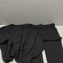 CHICME 2 Piece Lounge Outfit Long Sleeve Knit Pullover Tops Drawstring Pants Set Tracksuit Sweatsuit (X-Large, Black)