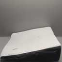 Cozymaker 7.5" Bed Wedge Pillow for Sleeping After Surgery, Back Support, Leg Elevation, Gerd Acid Reflux, Neck Pain, Snoring, Cooling Memory Foam Triangle Incline Wedge, Removable Washable Cover (White-grey)