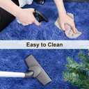 TWINNIS Super Soft Shaggy Rugs Fluffy Carpets 9x12 Feet, Indoor Modern Plush Area Rugs for Living Room Bedroom Kids Room Nursery Home Decor, Upgrade Anti-Skid Fuzzy Rug, Indigo