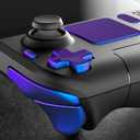 eXtremeRate Chameleon Purple Blue Replacement Full Set Buttons for Steam Deck, DIY Custom ABXY D-pad Trackpad Bumpers Triggers Buttons Sets for Steam Deck LCD Handheld Console - Console NOT Included