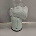 Rotary Cheese Grater with Handle: 5-in-1 Cheese Grater Hand Crank, Strong Suction Base for Fruit Vegetables Nuts with Blade Storage Box (Green)