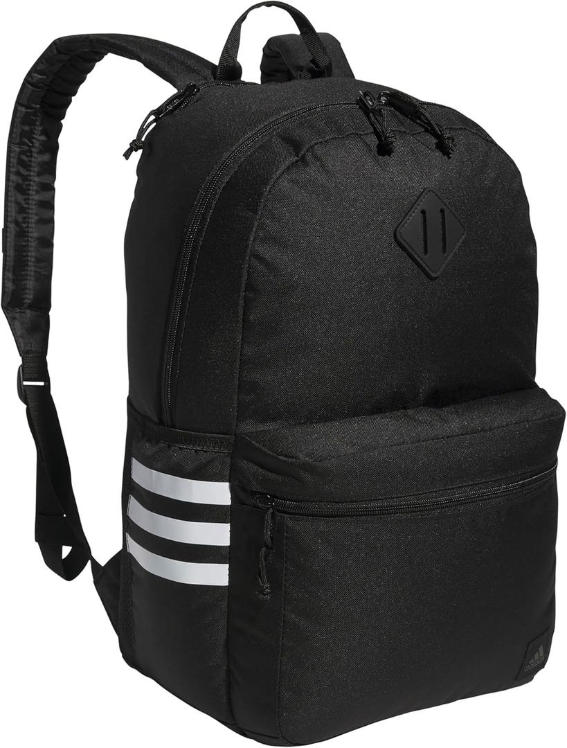 adidas Classic 3-Stripe Backpack for Laptop, School and Travel, 28L