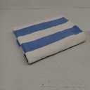 Cotton Oversized Beach Towel - Extra Large 40"X70" Plush Thick Pool Towel, XL Fluffy Blue Beach Towels Stripe Swimming Towel for Adults Men's Women (White Navy Blue)