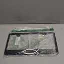 Elektroplate  Chrome Christian Fish Ichthys with Cross on Black All-Metal Standard Size Premium 3D License Plate Frame Tag Holder for Cars/SUVs/Trucks Weather-Proof Automotive Accessory