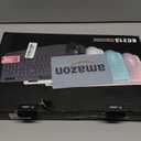 Wireless Keyboard and Mouse Combo - Full-Sized Ergonomic Keyboard with Wrist Rest, Phone Holder, Sleep Mode, Silent 2.4GHz Cordless Keyboard Mouse Set for PC, Laptop - Trueque (Pure White, 1 Pack)