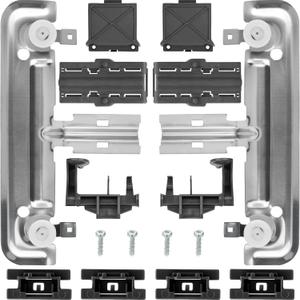 UPGRADED W10712395 Dishwasher Upper Rack Adjuster Kit - Compatible with Whirlpool Kenmore Kitchenaid Dishwasher - Replace W10350375 PS10065979 AP5957560, Fit for WDT730PAHZ0 WDT750SAHZ0 WDT970SAHZ0