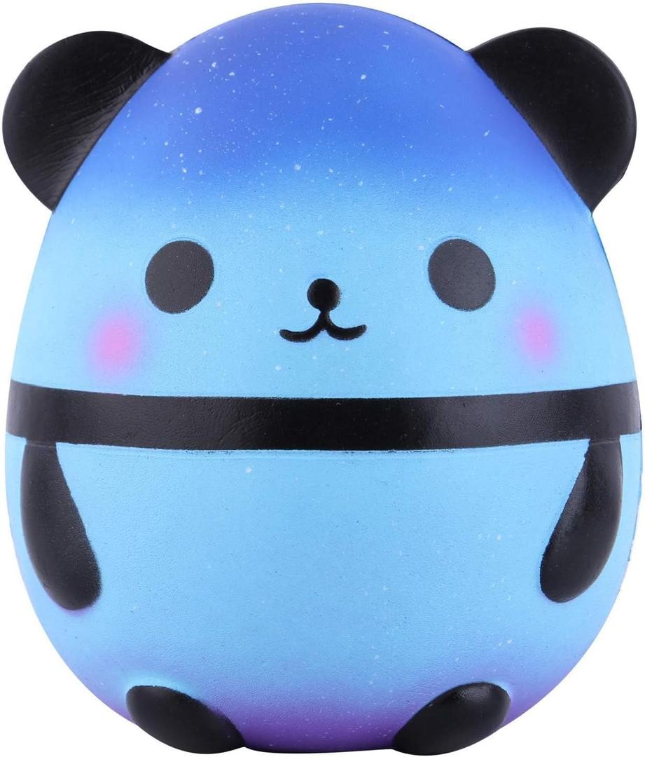 Anboor 5.5" Squishies Jumbo Panda Egg Creamy Candy Ice Cream Slow Rising Scented Kawaii Squishie Animal Toy for Collection,1 Pcs (Galaxy)