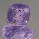 ZNCUETD Cooling Ice Face Eye Mask for Reducing Puffiness, Bags Under Eyes,Sinus,Redness,Pain Relief,Dark Circles, Migraine,Hot/Cold Pack with Soft Plush Backin, Purple