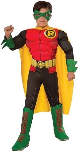 Rubies DC Teen Titans: Robin Deluxe Costume for Kids, Boy's Medium