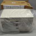 caktraie Bathroom Organizers and Storage - 3 Drawers 2 Tier Makeup Organizer, Cosmetic Storage Drawer for Dresser Countertop and Bathroom Vanity for Large Skincare, Perfume, Cream White