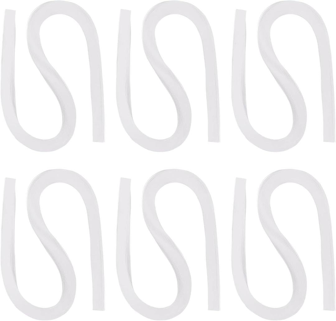 PATIKIL 720pcs Quilling Strips Paper 3/16"(5mm) 21"(54cm) Origami Paper Quilling Strip for Art DIY Hand Craft Christmas, White