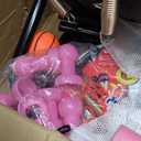 VGMiu 60" Trampoline for Kids, 5 FT Indoor & Outdoor Toddler Baby Trampoline with Basketball Hoop, Safety Enclosure, Birthday Gifts for Kids, Gifts for Boy and Girl, Age 3-8 (Pink/Blue)