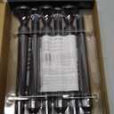 GenSwin LED Flameless Taper Candles with Remote Timer, 3 Pcs Red Window Taper Battery Operated Candles with Base and 3D Wick, Flameless Candlesticks for Wedding Party Home Decor(0.78 x 7.87)