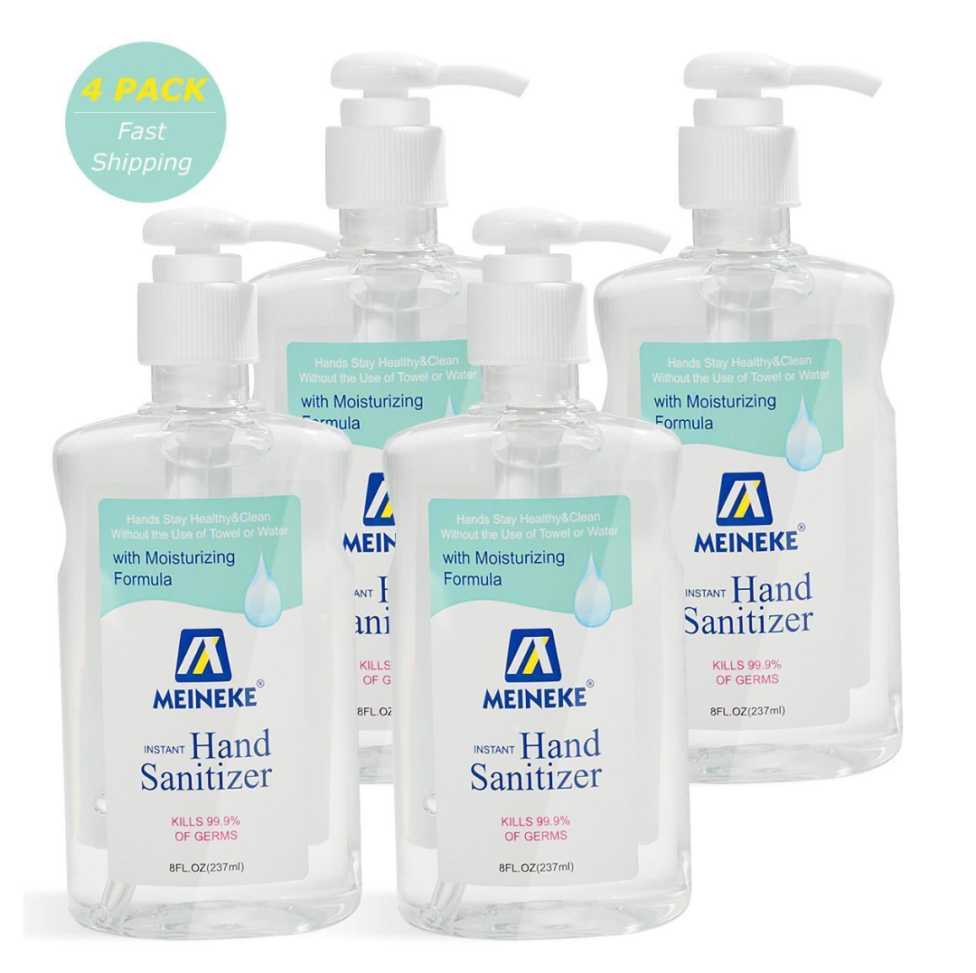 8 Fl. Oz. Advanced Hand Sanitizer Gel with 62% Alcohol Based,4 Pack