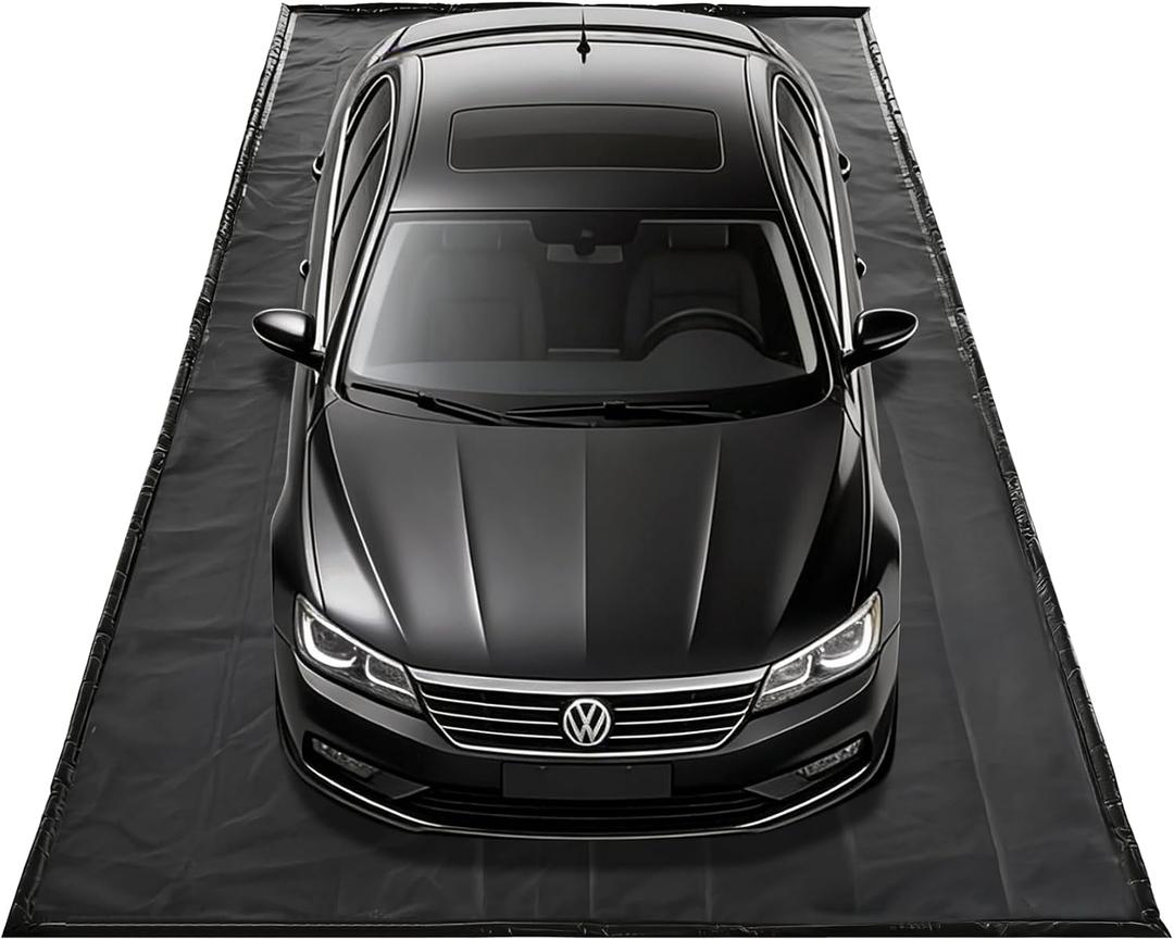 8'6" X 20' Garage Floor Mats for Under Car, Waterproof Garage Floor Containment Mat, Oil-Proof Car Mat for Garage Floor, Non-Slip Design, Car Garage Floor Mats Fits Mpv, Large Suvs, Pickup Truck