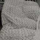 KSIIA Washable Dog Bed Deluxe Plush Dog Crate Beds Comfy Kennel Pad Anti-Slip Pet Sleeping Mat for Large, Jumbo, Medium, Small Dogs Breeds, 47" x 29", Gray (Grey)